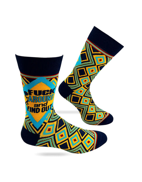 "F*ck Around And Find Out" Men's Crew Socks