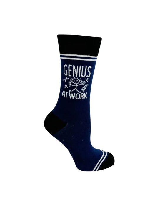 "Genius At Work" Unisex Socks