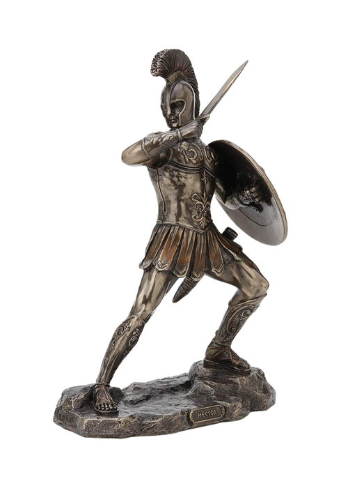Veronese Design - Statue de Hector (Avec bouclier et épée)