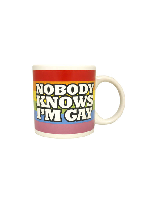 Tasse de "Nobody Knows I'm Gay"