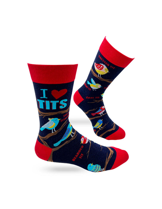 "I Heart Tits" Chaussettes pour hommes