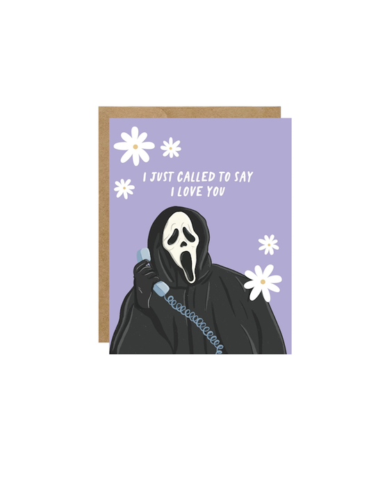 Scream: I Just Called To Say I Love You Valentine's Card