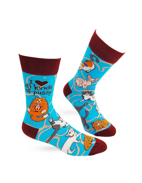 "I Love All Kinds of P*ssy" Men's Crew Socks