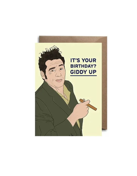 Seinfeld Giddy Up! Birthday Card