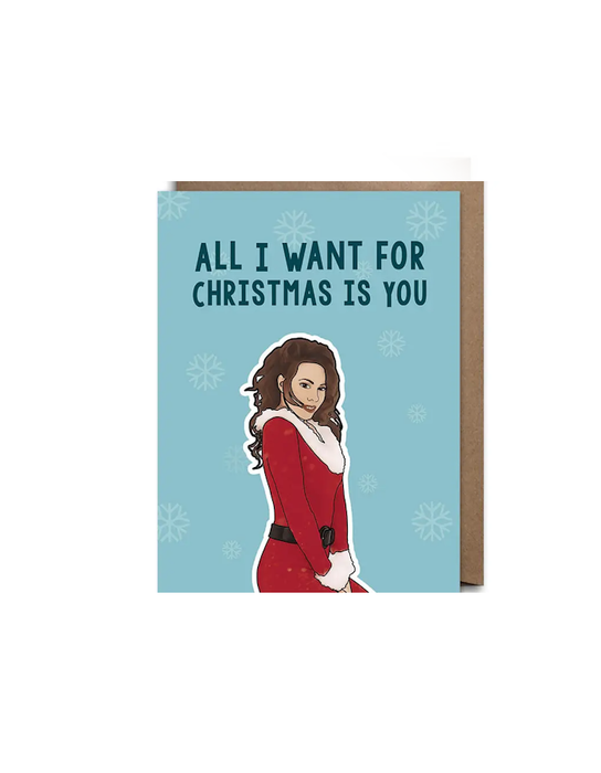 Mariah Carey All I Want For Christmas Is You Christmas Card