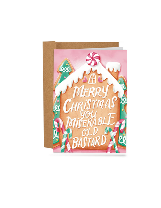 Merry Christmas You Miserable Old Bastard Christmas Card