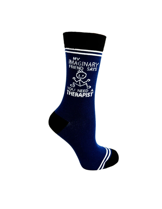 "My Imaginary Friend Says You Need A Therapist" Chaussettes unisexe