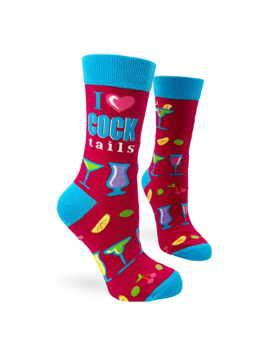 "I Love Cocktails" Chaussettes pour femmes