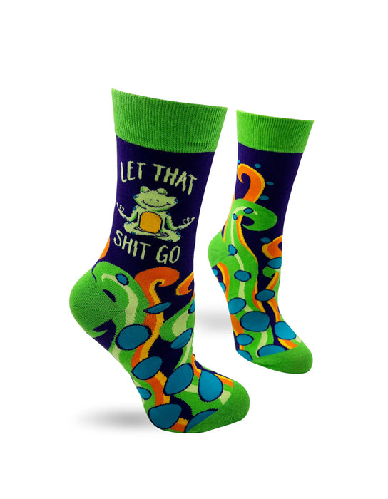 "Let That Shit Go Funny" Chaussettes pour femmes