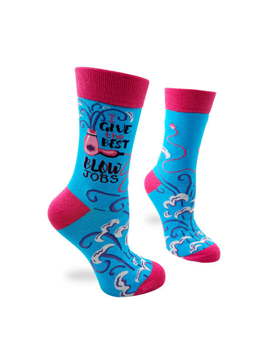 "Funny Hairstylist I Give the Best Blow Jobs" Chaussettes pour femmes