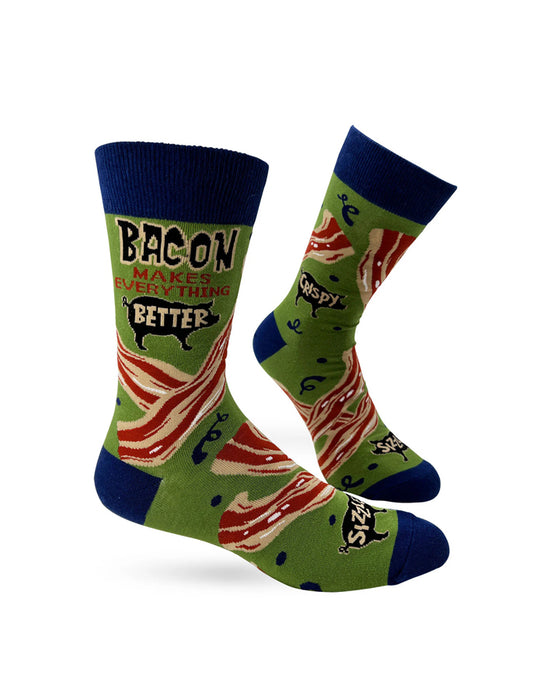 "Bacon Makes Everything Better" Chaussettes pour hommes