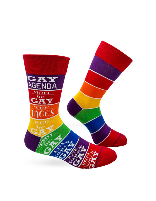 "Gay Agenda" Chaussettes pour hommes