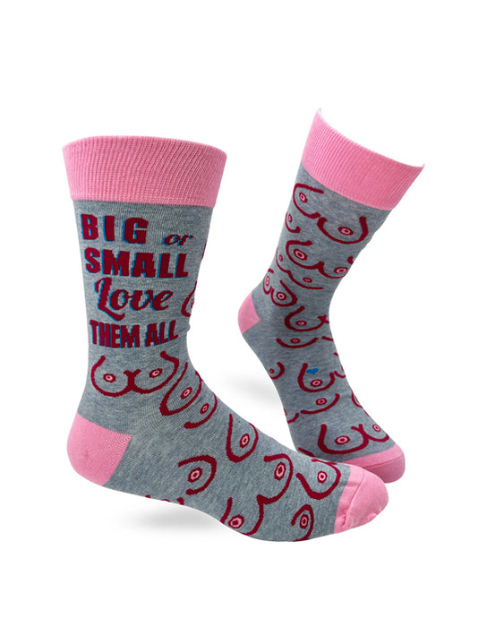 "Big Or Small Love Them All" Chaussettes pour hommes