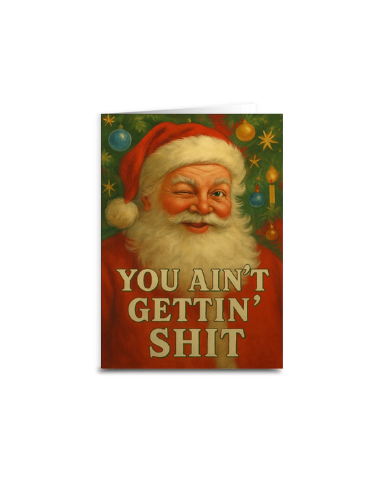 You Ain't Getting Sh*t Christmas Card