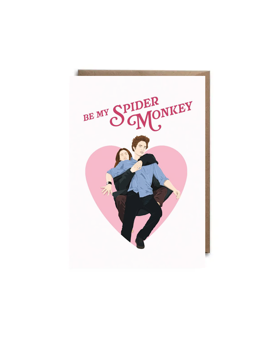 Carte d'amour Twilight « Be My Spider Monkey »