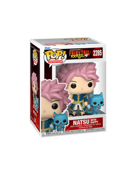 Fairytail 100 Years Quest - Natsu with Happy Pop