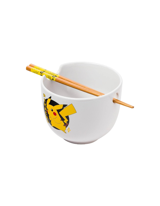 Pikachu - Bol à ramen avec baguettes