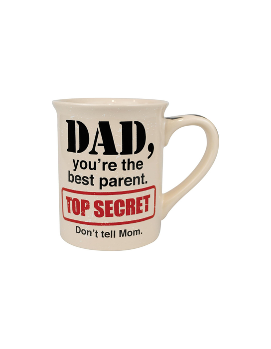 Tasse à café «Dad Top Secret Best Parent»