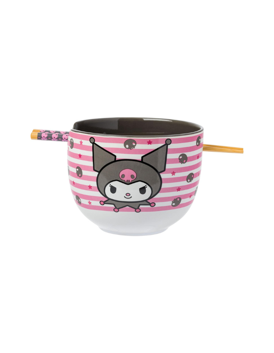 Sanrio - Bol à ramen avec baguettes Kuromi