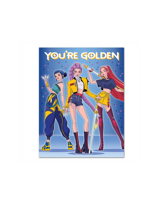 Carte d'anniversaire K-Pop « You're Golden »