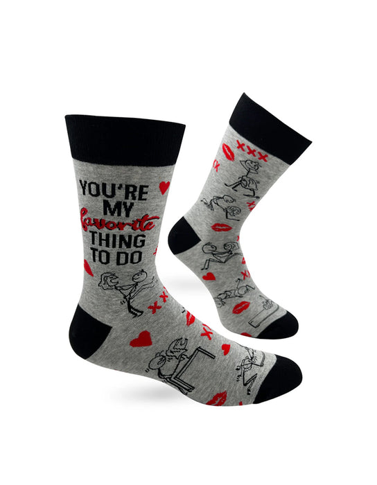 "You're My Favorite Thing To Do" Chaussettes pour hommes