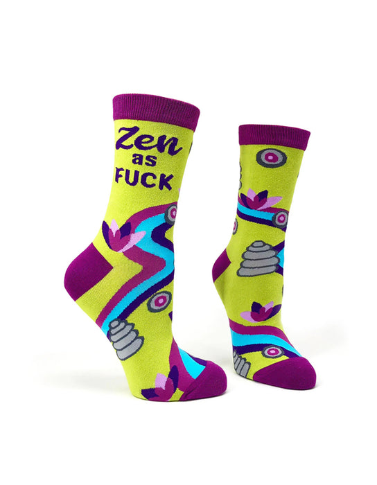 "Zen as F*ck" Chaussettes pour femmes