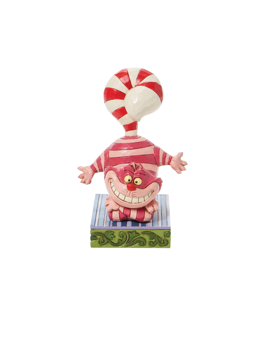 Disney Traditions - Cheshire Cat Statue "Candy Cane Helper"