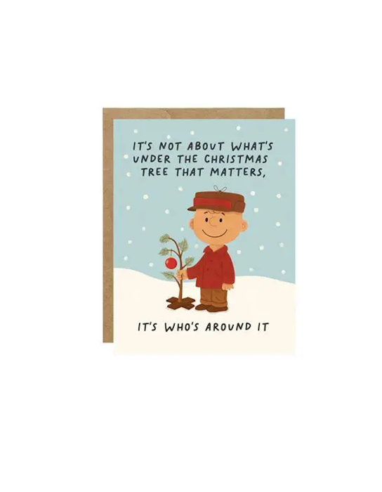 Peanuts: It's Who's Around It Christmas Card