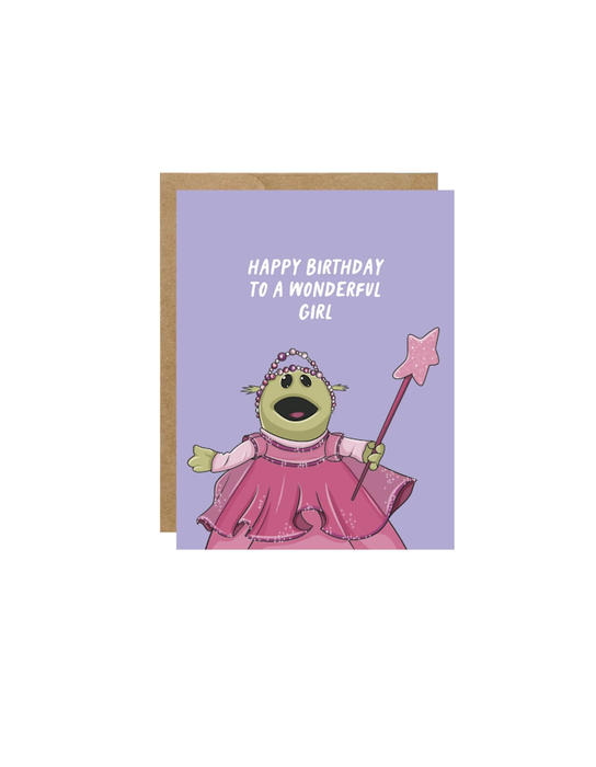 Carte d'anniversaire « Happy Birthday To A Wonderful Girl »