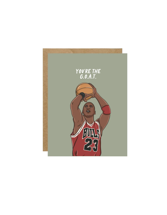 Carte de vœux Michael Jordan « You're The G.O.A.T »